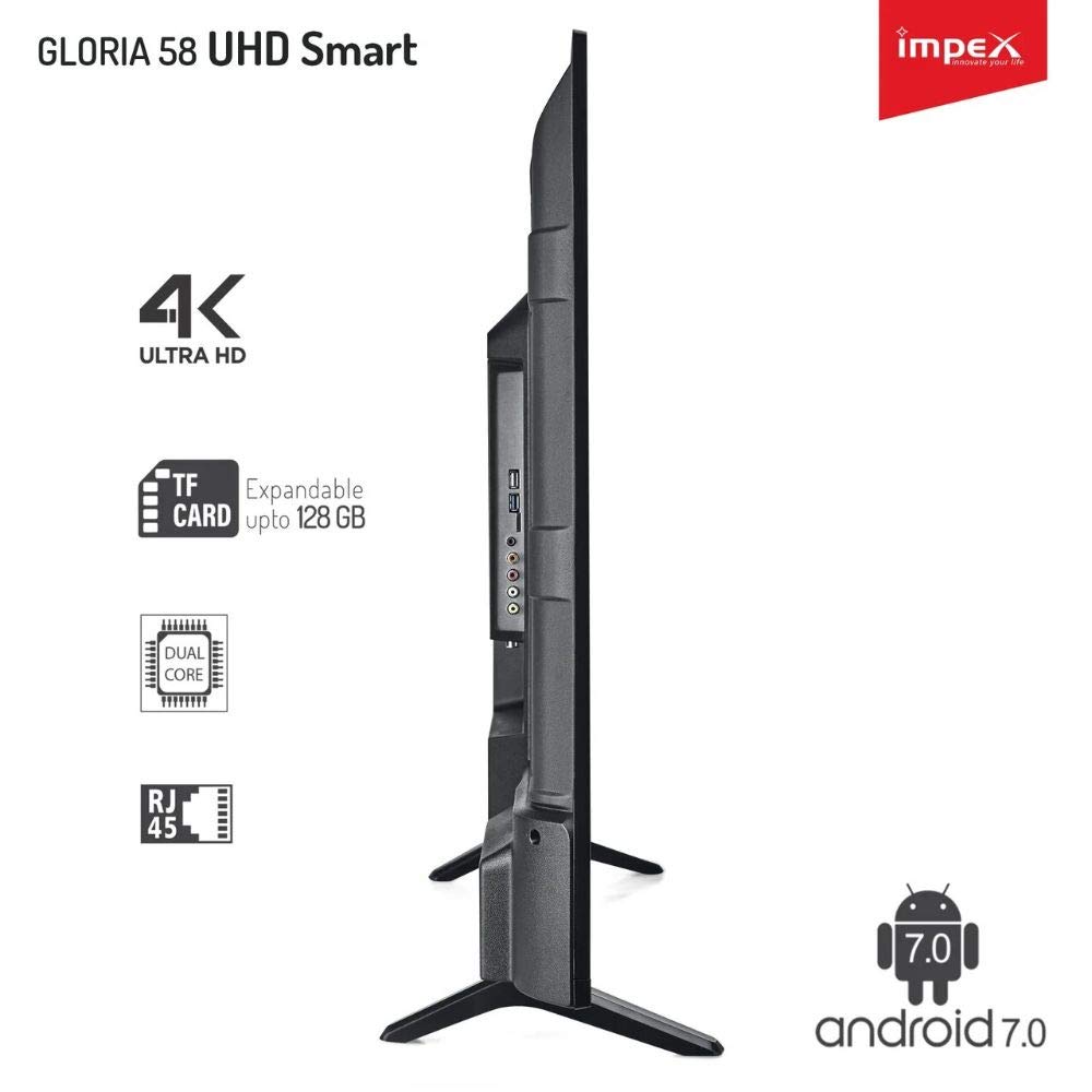 Impex 146 cm (58 Inches) 4K Ultra HD Smart LED TV GLORIA 58 SMART